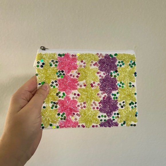 Beaded Multicolor Wristlet/ Clutch Bag- NWT - Picture 1 of 10
